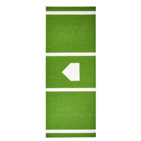 VEVOR Baseball Softball Hitting Batting Mat, 10' x 3.8' Indoor/Outdoor Softball Mat, Lined & Foam Backing Anti-Slip Anti-Fade Softball Training A