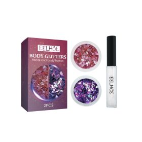 EELHOE Painted Body Glitter Face Makeup Body Hair Stage Party Glitter Nail Decoration Glitter