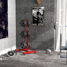 Weight Plate Rack (Option: Red-1330x210x130 mm)