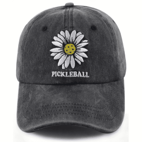 2pcs Funny Black Pickle Ball Hat For Men Women, Adjustable Embroidered Wash Cotton Baseball Cap (Option: 1pcs)