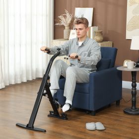 Seated Pedal Exerciser, Foldable Leg Exercise Bike with LCD Monitor for Seniors Elderly, Rehabilitation Recovery Therapy (Option: Black-660x290x100 mm)