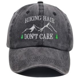 2pcs Camper Accessories Hiking Hair Hats Mountain Trees For Women Men, Adjustable Embroidered Wash Cotton Baseball Cap (Option: 2pcs)