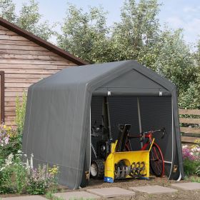 9.2' x 7.9' Garden Garage Storage Tent (Option: Dark Gray-1440x450x205 mm)