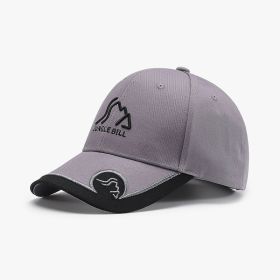 Letter Three-dimensional Embroidery Hard Top Big Head Circumference American Baseball Cap (Option: 25 A429 Dark Gray-Adjustable)