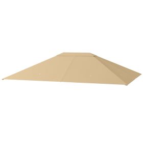 10' x 13' Gazebo Canopy Replacement Roof for 84C-116, Khaki (Option: Khaki-410x330x90 mm)