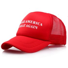 Men's Fashion And Comfort Hot Hats Baseball Caps (Option: Red Net)