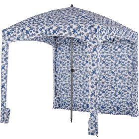 Beach Cottage - 6 Feet By 6 Feet, With Detachable Side Walls, A Simple Beach Sunshade Tent, Equipped With Storage Bags, Portable, UPF 50-- Standa (Option: Sea Life)