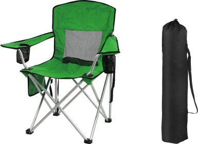Only Supports Self Pickup  Camping Chair, Portable Folding Outdoor Chair With Armrests, Cup Holder And Carrying Bag, Foldable Chair For Camping, (Option: LGN)