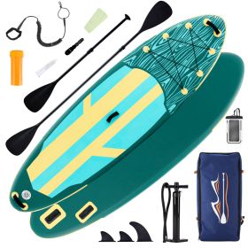 An Inflatable Stand-up Kayak, Equipped With Anti-slip Deck, Durable High-quality Materials And Complete Kayak Accessories. (Option: Yellow and green)
