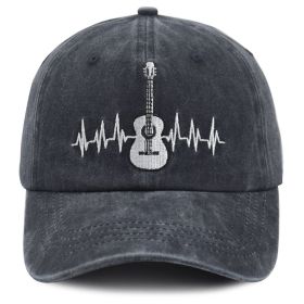 2pcs Guitar Accessories Baseball Cap Guitar Hat Gifts For Women Men, Adjustable Embroidered Wash Cotton Baseball Cap (Option: 2pcs)
