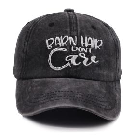 2pcs Barn Hair Don't Care Vintage Washed Baseball Cap For Men Women, Country Western Horse Farm Cowboy Hat (Option: 2pcs)