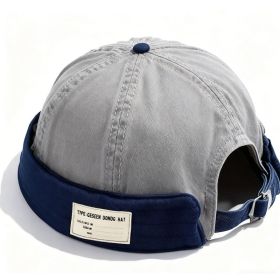 Unbrimmed Wide-brimmed Fedora For A Stylish Guy (Option: Grey)