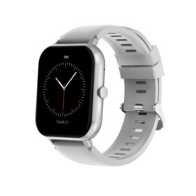 Smart Watch (Answer/Make Call); 1.83'' Full Touch Screen Smartwatch With BT Call; 100+ Sport Modes; Ai Control; Built-in Games; Heart Rate Sleep (Color: Silver Grey)