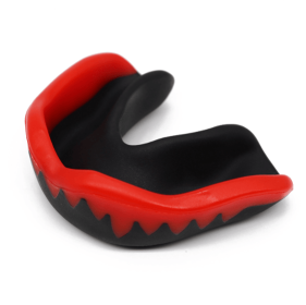 Mouth Guard Gum Shield Professional Mouth Guard for Contact Sports Adult (Color: Black-Red)