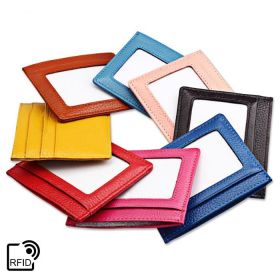 Skinny Mini RFID Safe Universal Minimal Wallet (Color: Navy blue)