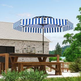 Patio Umbrella (Option: Navy Blue-1540x150x150 mm)