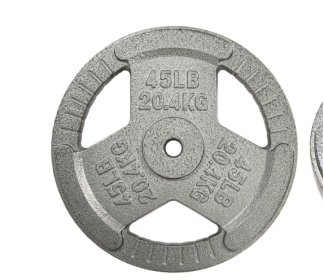 Only Supports Self Pickup  1-inch Standard Cast Iron Weight Plates For Strength Training And Weight Lifting, Multiple Weights (Option: 45LB Single)