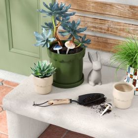 Ceramic Modern Outdoor Planter – Green, 8"x7.75" For Garden & Patio (Option: 8)