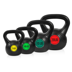 Only Supports Self Pickup  Wide Grip 3-Piece Or 4-Piece Kettlebell Fitness Weight Sets Of 5 Lbs, 10 Lbs, 15 Lbs, And 20 Lbs, 3-Piece Sets (Color: 50LB)